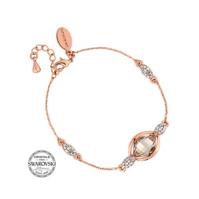 Rose gold lemon drop bracelet MADE WITH SWAROVSKI CRYSTALS